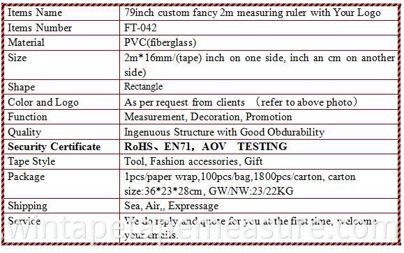 Cinta métrica impresa en tela de 1,5 m 2 m 3 m / cinta métrica de fibra de vidrio corporal / cinta métrica personalizada divertida